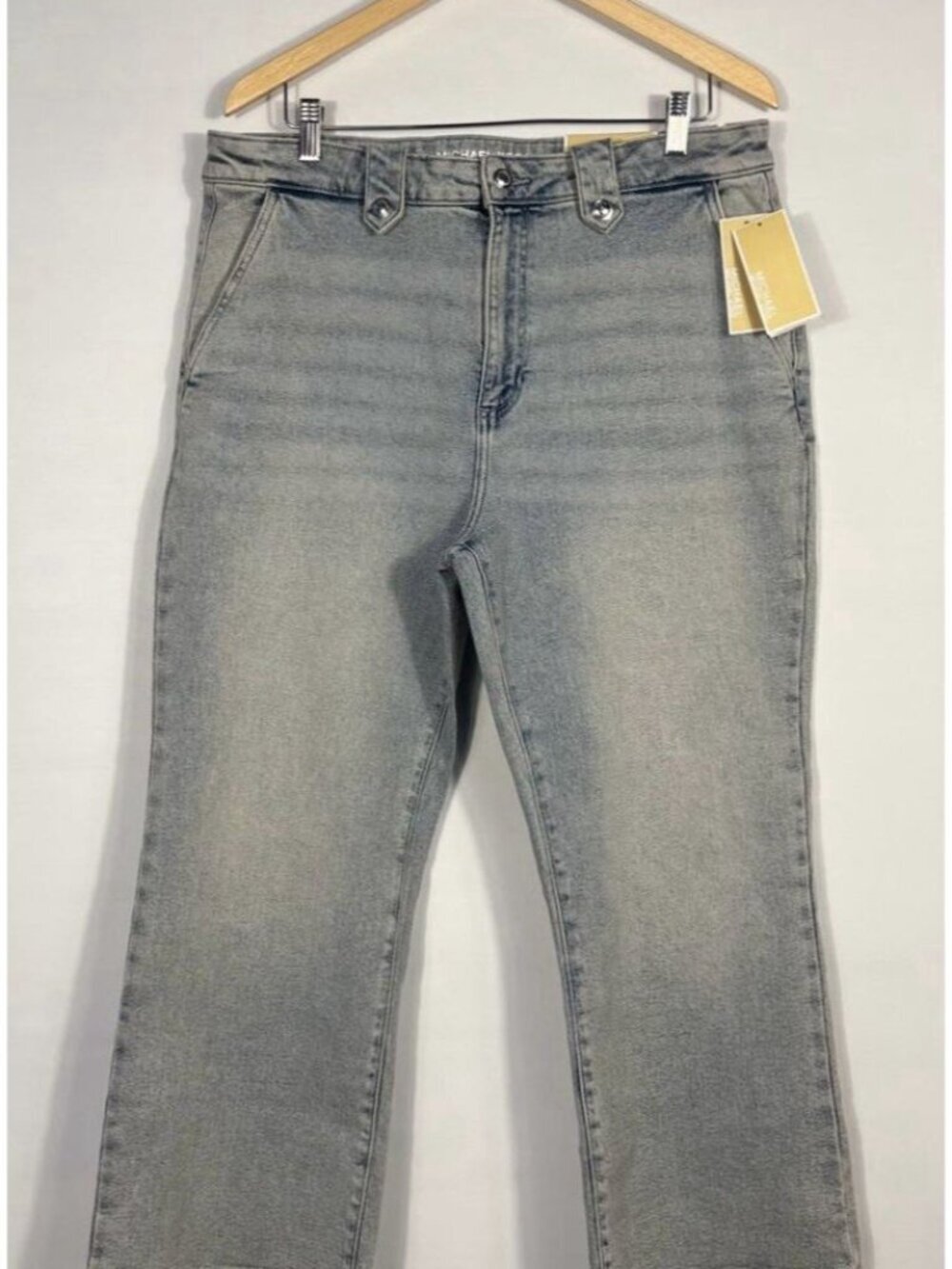 NEW Michael Kors Women's 16 Selma Cropped Flare Jeans • Reg Price $110